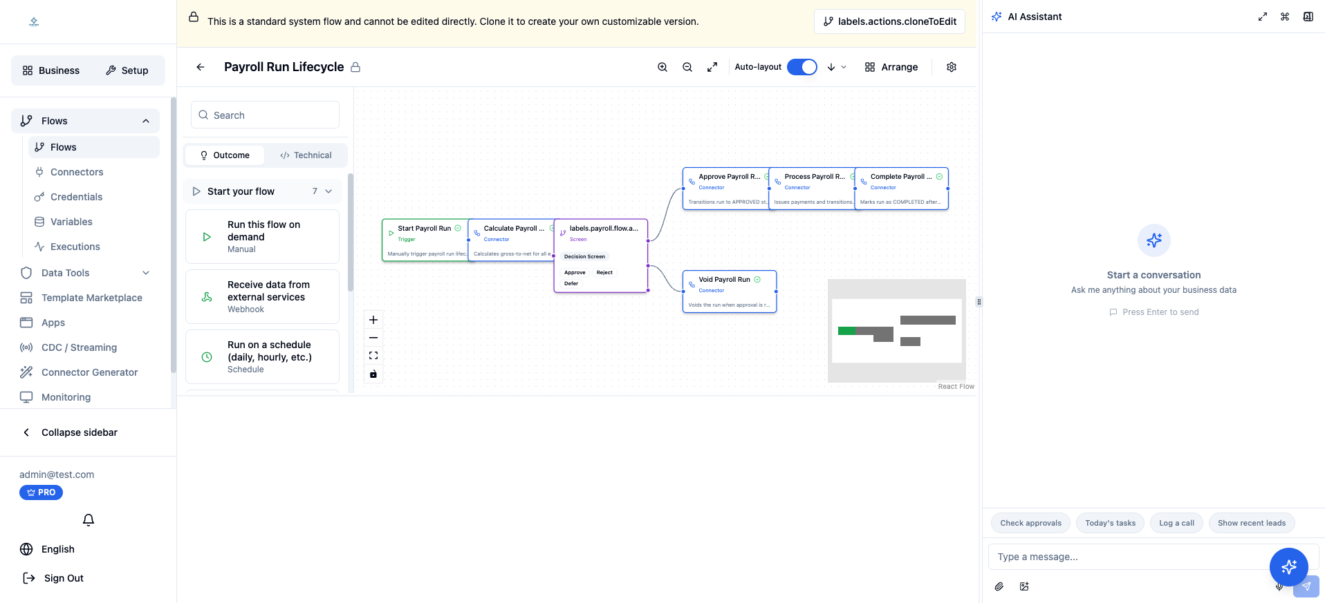 AI Flow Builder